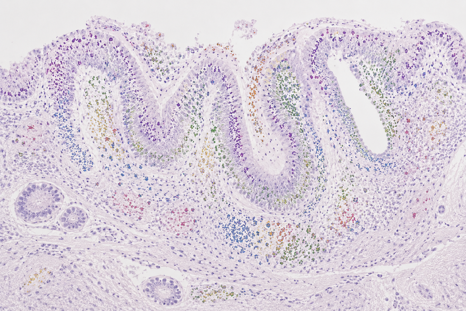 Spatial microbiome visualization